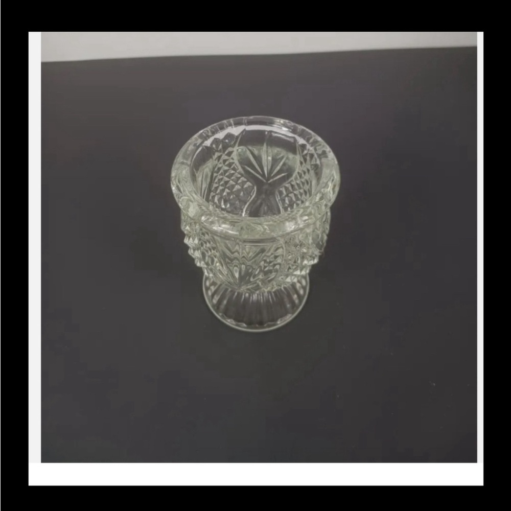 VINTAGE CRYSTAL VOTIVE CANDLE HOLDER